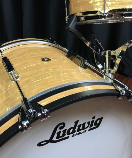 Alternative view of Ludwig Classic Maple Aged Onyx Drum Set Club Date 12, 14, 20