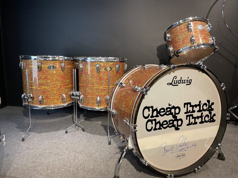 Ludwig Bun E. Carlos Signed Limited Edition Citrus Mod Glass 4pc Drum Set