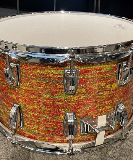 Alternative view of Ludwig Classic Maple 8x14 Snare Drum Rare Citrus Mod Glass Used