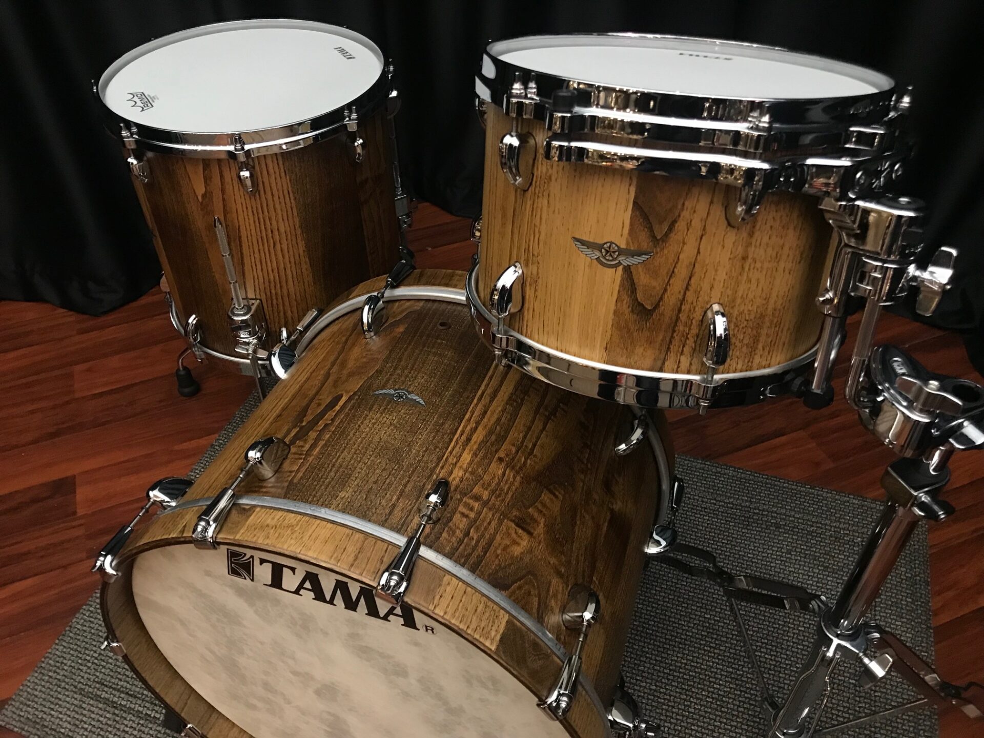 TAMA Star Walnut Roasted Japanese Chestnut 3pc 12 14 20 Drum Set - Image 3