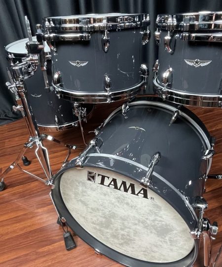 TAMA Drums Star Walnut Smoky Black 10, 12, 14, 18 4pc Drum Set TAMASTARW4PSKB