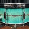 Tama Drums Star Maple 6.5x14 Emerald Sea Curly Maple Burst Snare Drum TMS1465SRECB