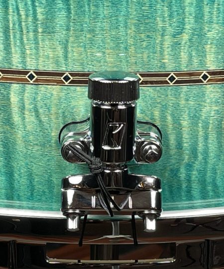 Alternative view of Tama Drums Star Maple 6.5x14 Emerald Sea Curly Maple Burst Snare Drum TMS1465SRECB