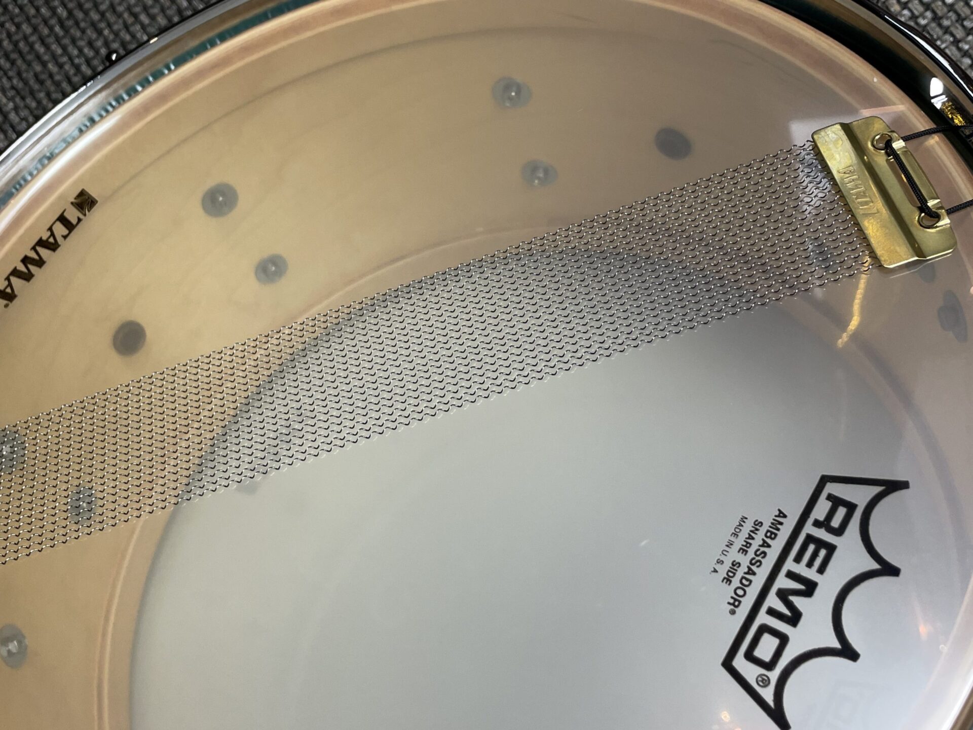 Tama Drums Star Maple 6.5x14 Emerald Sea Curly Maple Burst Snare Drum TMS1465SRECB - Image 5