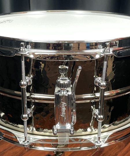 Alternative view of Ludwig USA Hammered Black Beauty Brass Snare Drum With Tube Lugs LB417KT