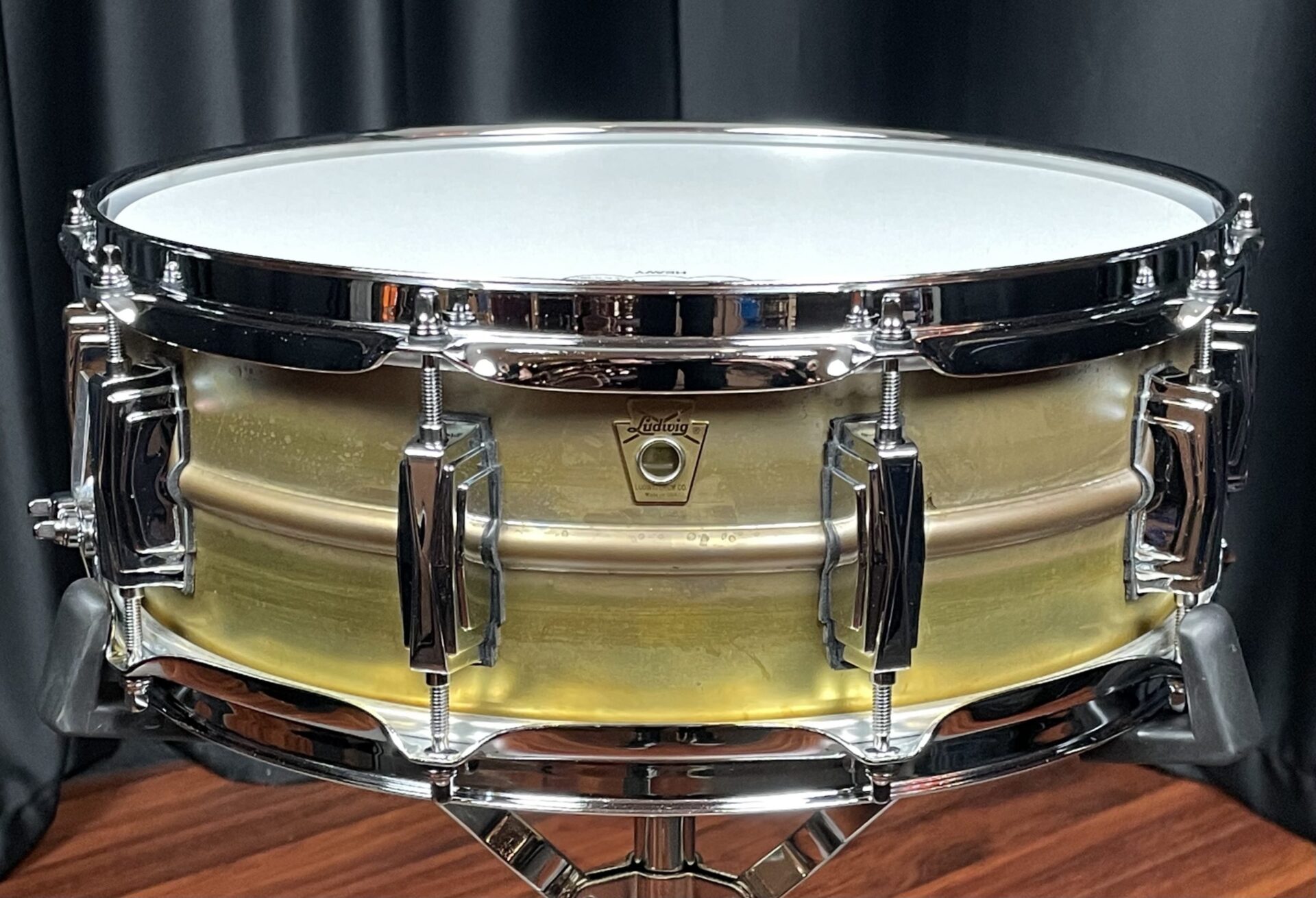 Ludwig 5x14 in. Raw Brass Supraphonic Snare Drum LB454R