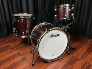 Ludwig USA Classic Maple Satin Mahogany Kit VMP Inlays 12, 14, 20