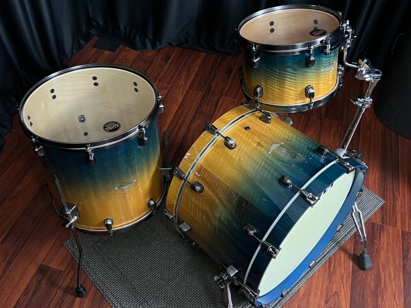 Tama Drums Starclassic Maple Exotic 12 16 22 Ocean Blue Fade Movingui Kit