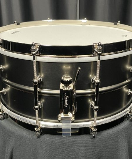 Alternative view of Ludwig Limited Satin Deluxe Black Beauty Snare Drum 6.5x14