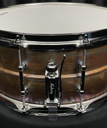 Alternative view of Ludwig USA Raw Bronze Phonic 6.5×14 Snare Drum With Tube Lugs