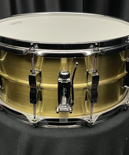 Alternative view of Ludwig Acro 6.5 x 14 in. Brushed Brass USA Snare Drum LB654B