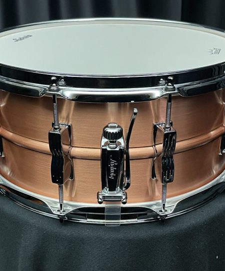 Alternative view of Ludwig drums Brushed Copper Acro 6.5 x 14" Snare Drum LC654B