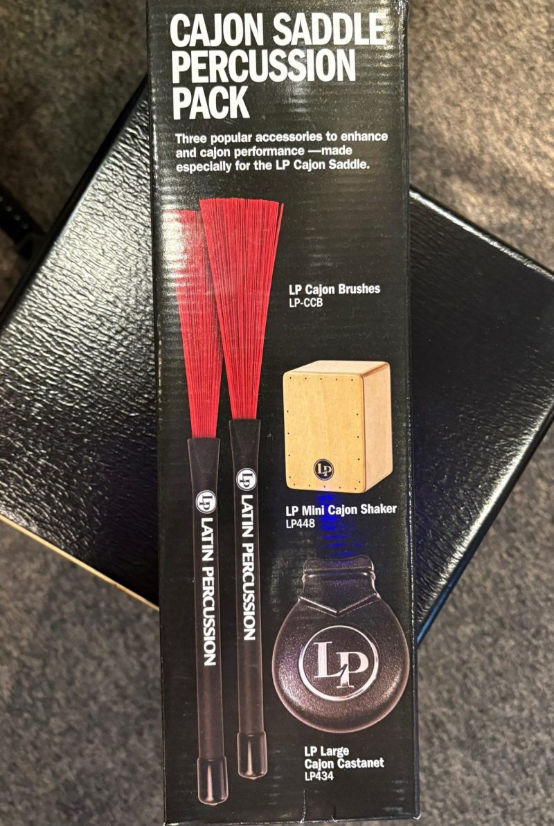LP Cajon Saddle Pack with Brushes Mini-Shaker and Castanet