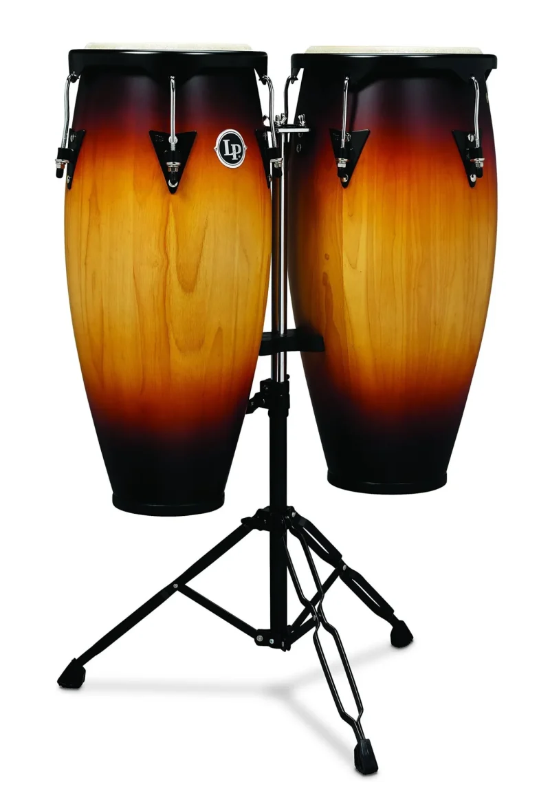 LP City Series Congas 10 in. and 11 in. Vintage Sunburst With Stand LP646NY-VSB
