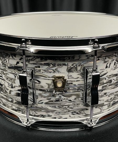 Alternative view of Ludwig Drums Classic Maple USA 6.5×14 White Abalone Snare Drum