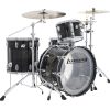 Ludwig Drums Limited Smoke Black Sparkle Anniversary Vistalite Fab 13 16 22 Kit