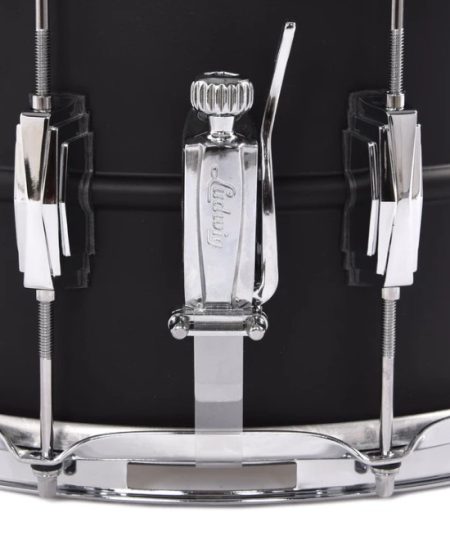 Alternative view of Ludwig USA Flat Black Beauty 8×14 Brass Snare Drum LB4291