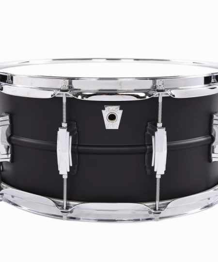 Ludwig USA Flat Black Beauty 6.5×14 Brass Snare Drum LB4271