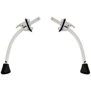 Ludwig Drums Parts LC1308SP Large Curved Spur Pair With Brackets