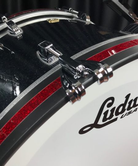 Alternative view of Ludwig Classic Maple Stingray II Black Sparkle 3pc Drum Set