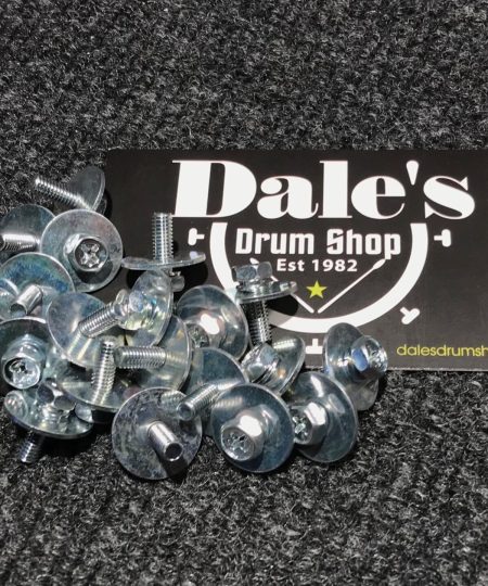 Drum Parts 4mm Chrome 20 Pc Lug Mounting Screws 9mm with Washers