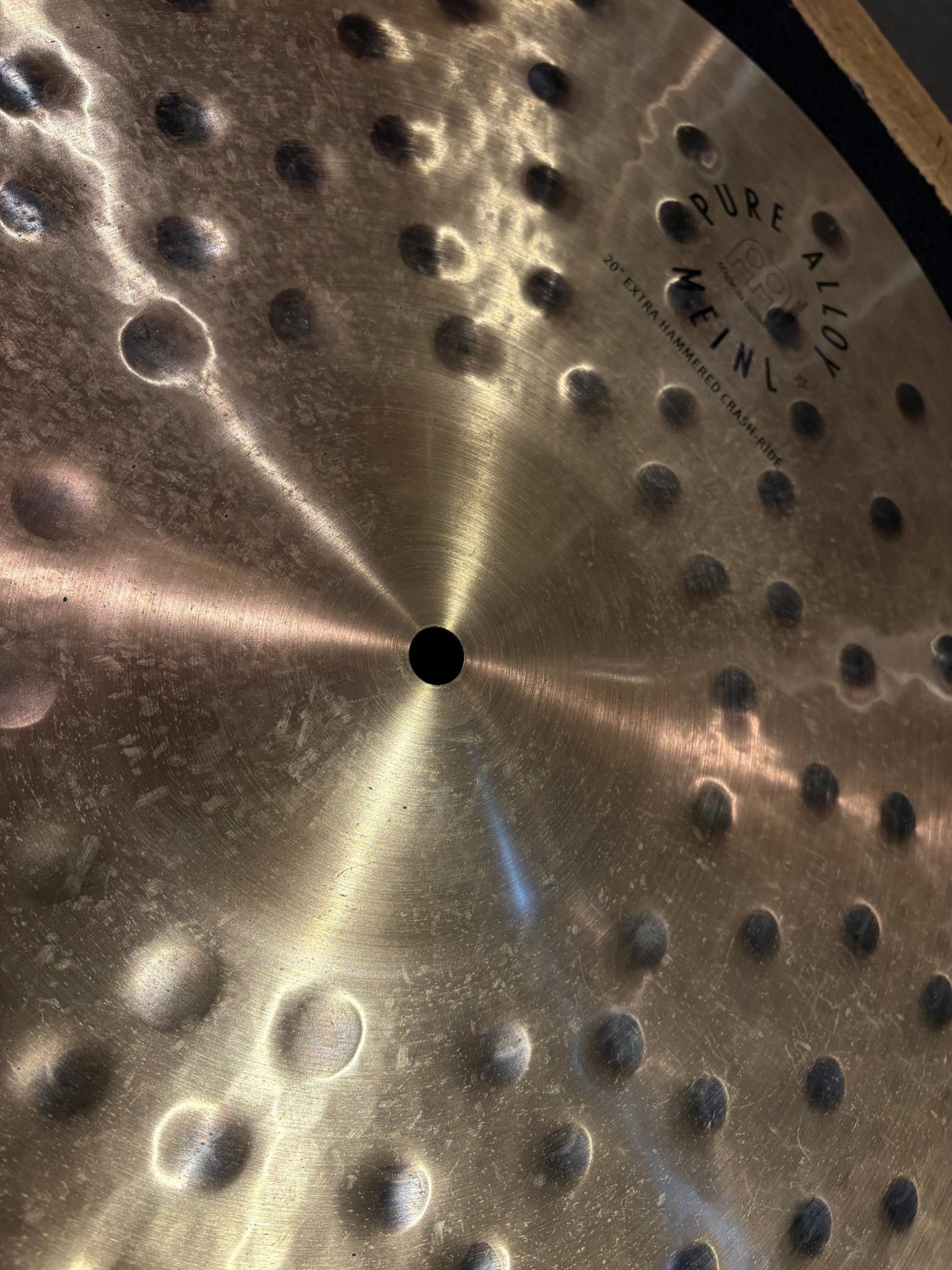 Meinl Used Pure Alloy 20 in. Extra Hammered Crash Ride Cymbal 2178g - Image 2