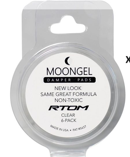 Drums RTOM Moongel Clear 12-Pack Tom Snare Drum Dampeners Tone Control MGC