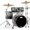 PDP Concept Maple 4pc Set Silver / Black Fade Lacquer PDCM20FNSB