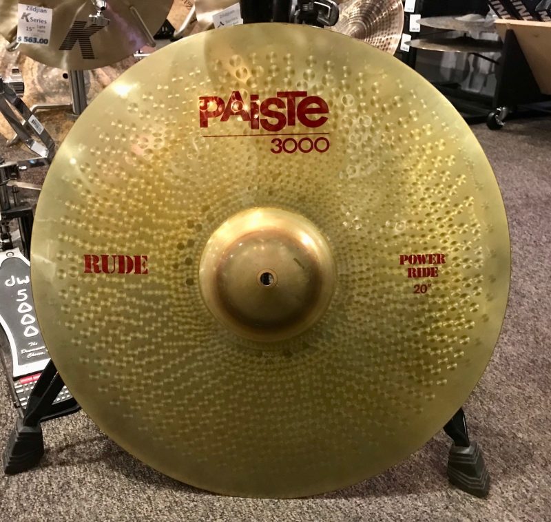 Paiste Used Rude 3000 20 in. Power Ride Cymbal