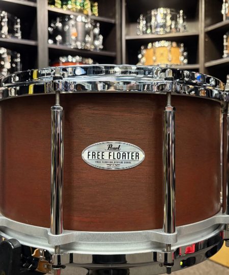 Pearl Used FFS 8 x14 African Mahogany Free Floating Snare Drum
