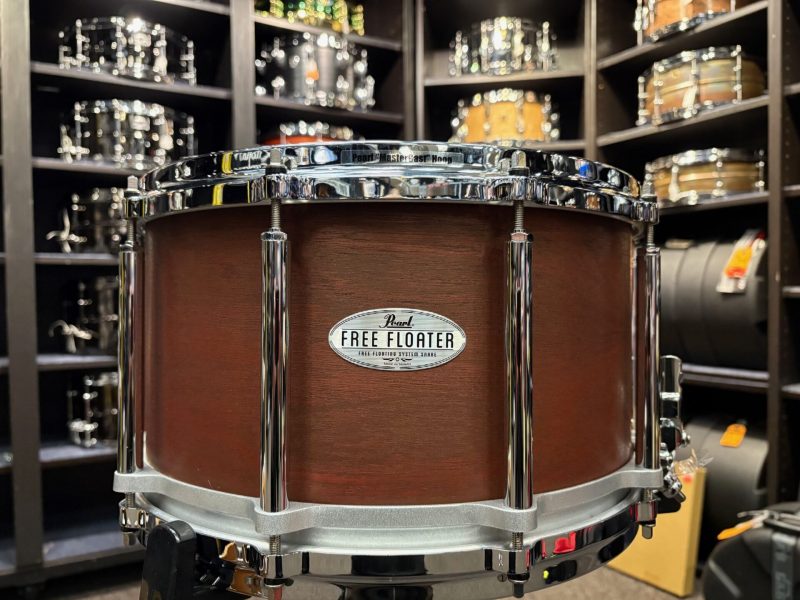 Pearl Used FFS 8 x14 African Mahogany Free Floating Snare Drum