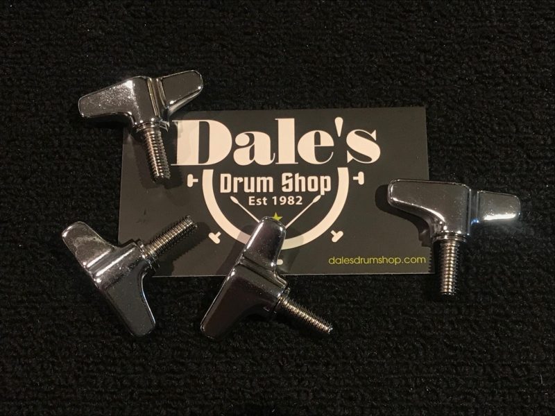 Percussion Plus Drum Hardware Parts 4-Pack 6mm x 15mm Thumb Bolt