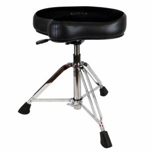 Roc N Soc Nitro Drum Throne With Black Velour Saddle Seat Top Pneumatic