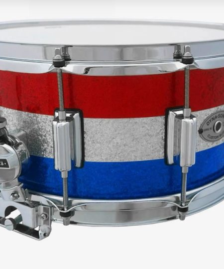 Rogers Ltd. Dyna-Sonic Red White Blue Sparkle 6.5x14 Snare Drum
