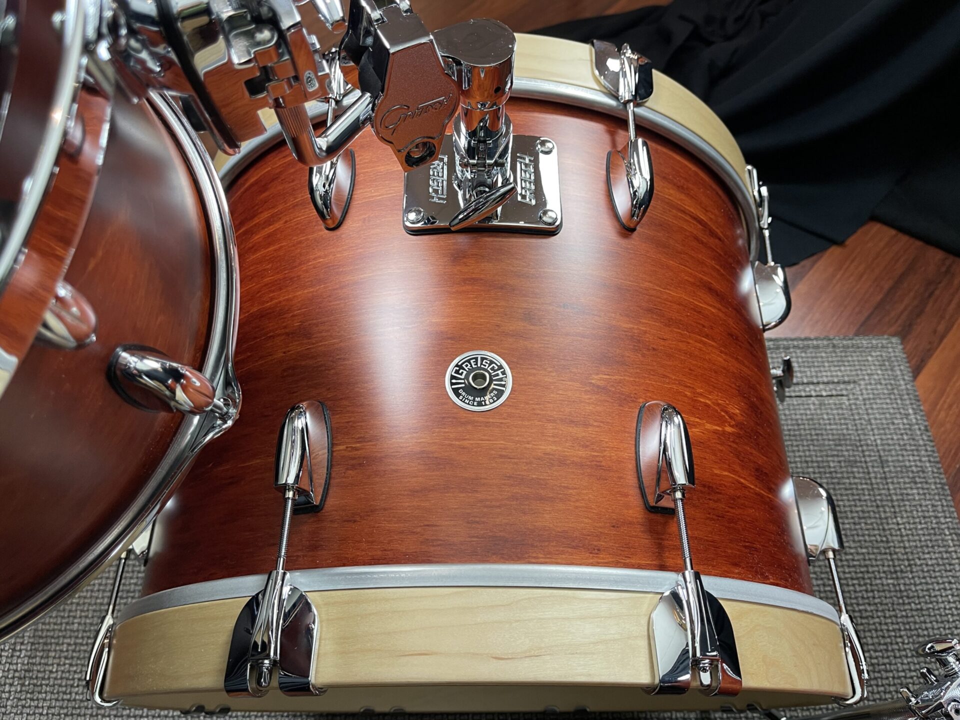 Gretsch Drums USA Brooklyn 8×12, 14×14, 14×20 Satin Burnt Orange Set - Image 3