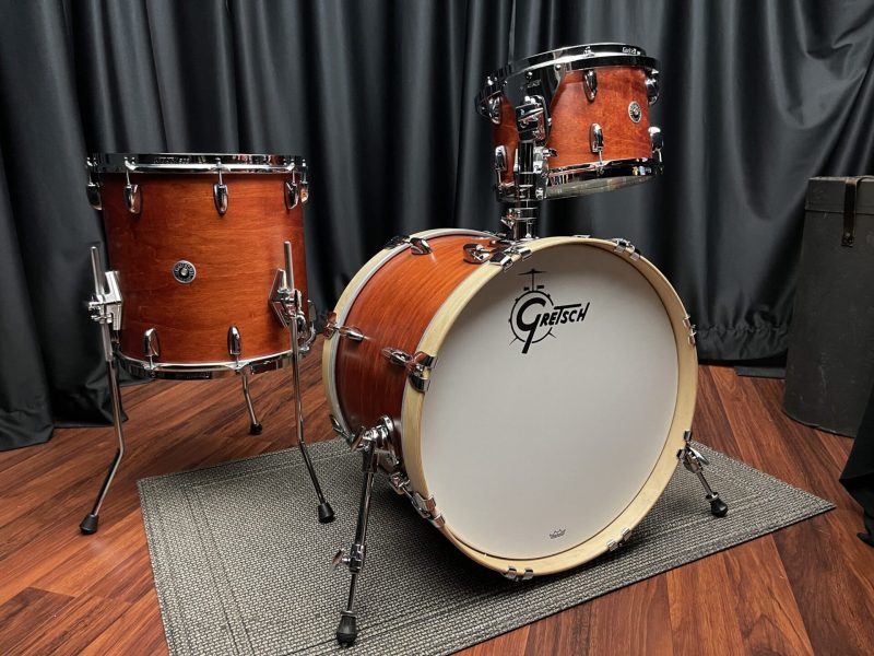 Gretsch Drums USA Brooklyn 8×12, 14×14, 14×20 Satin Burnt Orange Set