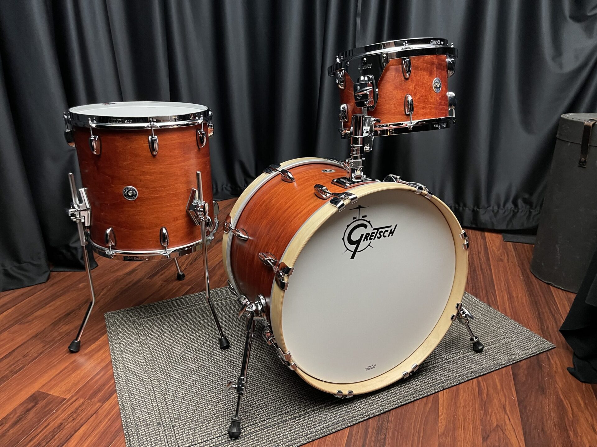 Gretsch Drums USA Brooklyn 8×12, 14×14, 14×20 Satin Burnt Orange Set - Image 5