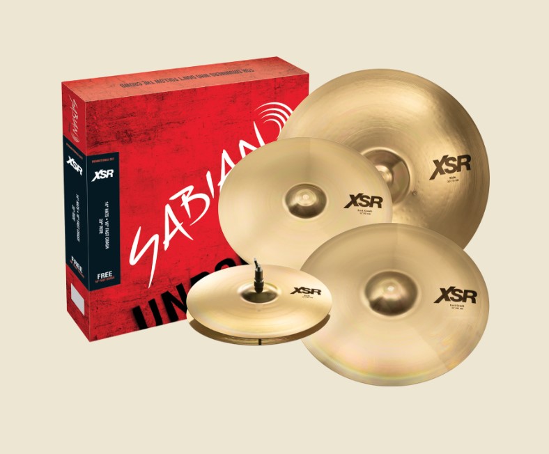Sabian Cymbals XSR Performance Set With Free 18 in. Fast Crash