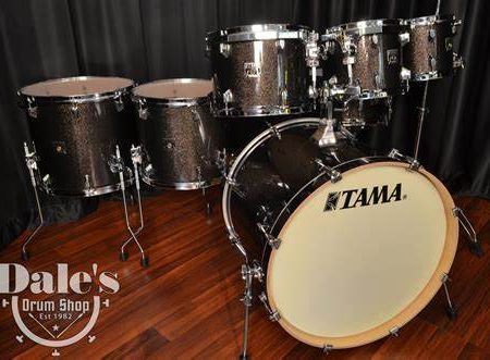 TAMA Superstar Classic Maple Midnight Gold Sparkle 7-piece Kit