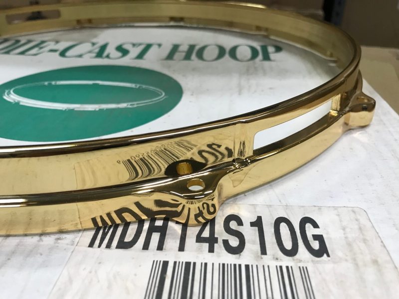 Tama Drum Parts NOS 14 in. 10 Ear Gold Die-Cast Snare Side Hoop