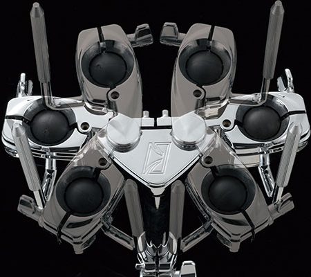 Alternative view of Tama MTH1000 Swivel-Arm Double-Tom Holder 1in. downtube