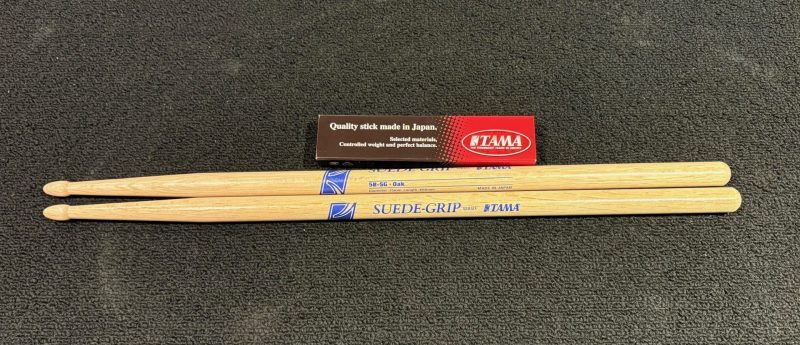 Tama Drum Sticks 5B-SG Oak Wood Tip Pair With Suede Grip