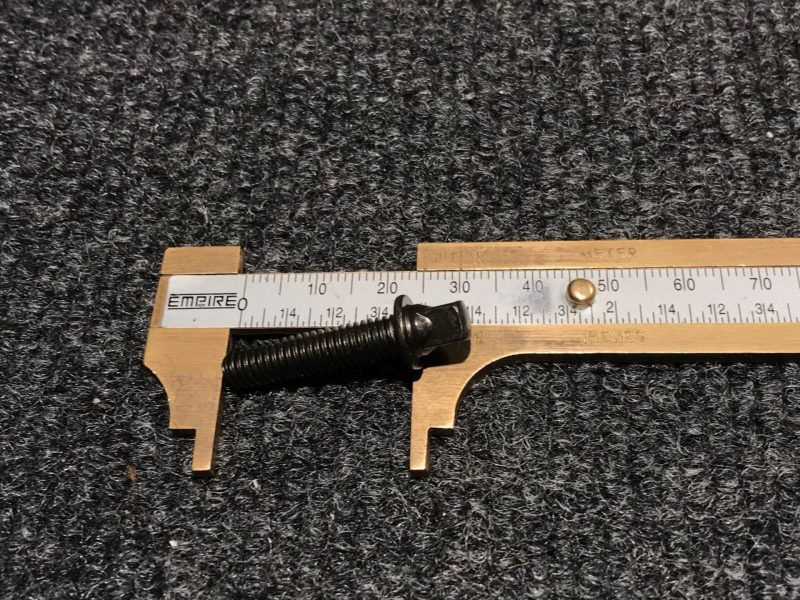 Tama Drums Parts S625 Square Head 6mm x 25mm Drum Key Bolt Black