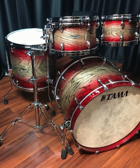 TAMA Star Walnut Garnet Japanese Sen Burst 4pc Drum Set