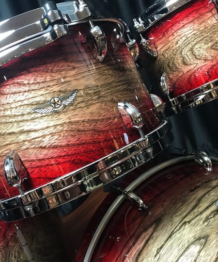 Alternative view of TAMA Star Walnut Garnet Japanese Sen Burst 4pc Drum Set