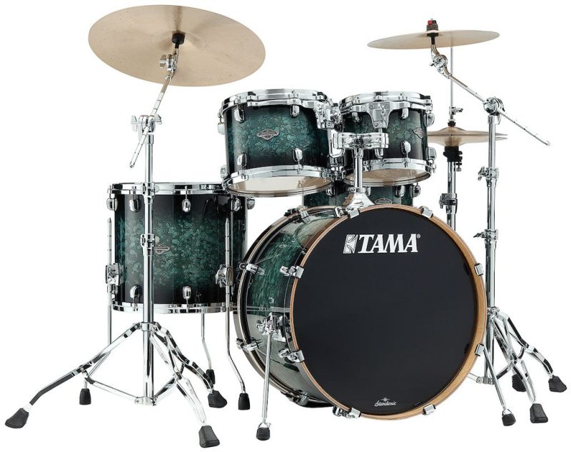Tama drums Starclassic Performer Molten Steel Blue Burst 4pc Maple / Birch kit