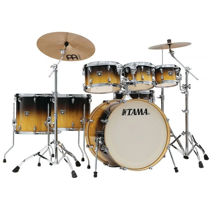 TAMA Superstar Classic Maple Exotic Gloss Lacebark Pine Fade CL72S PGLP 7pc Kit