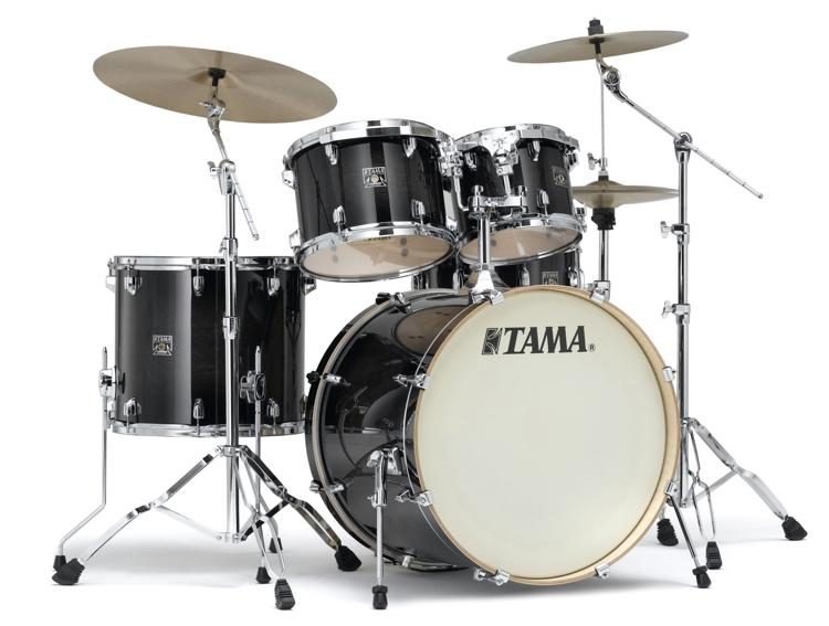 TAMA Superstar Classic Maple in Transparent Black Burst 5pc Kit