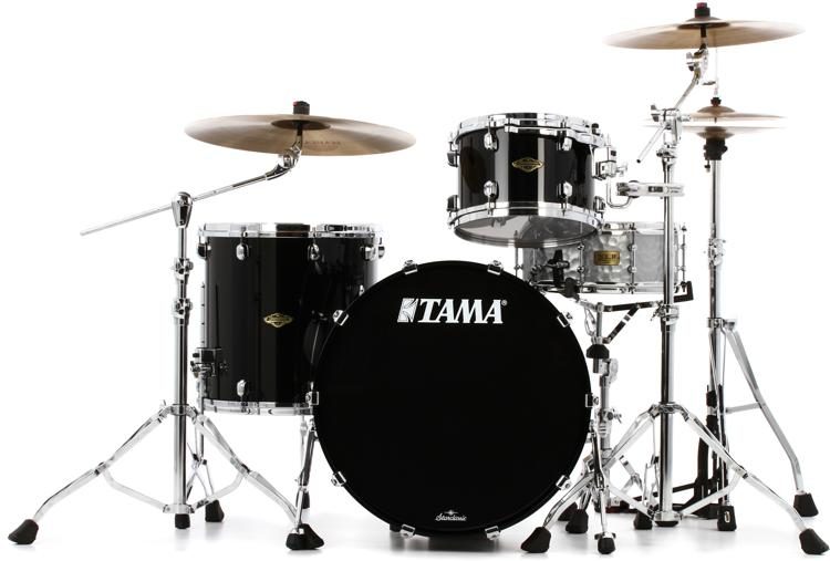 TAMA Starclassic Walnut Birch Piano Black 3 piece WBS32RZS PBK Kit