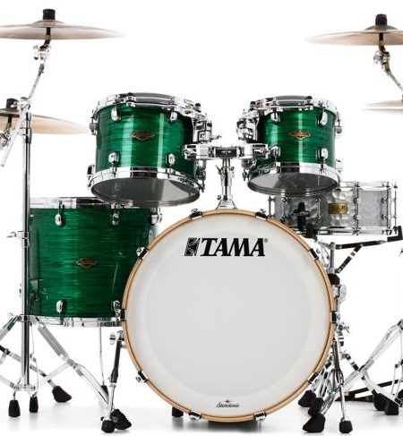 TAMA Starclassic Walnut Birch Jade Silk 4pc Drum Set WBR42SJDL